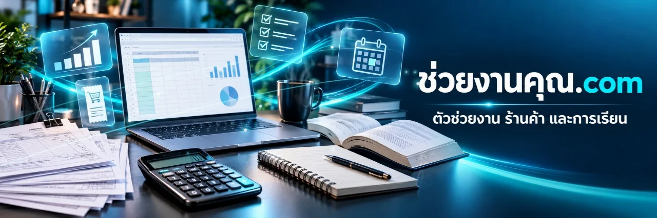 ช่วยงานคุณ.com &mdash; ตัวช่วยงาน ร้านค้า และการเรียน